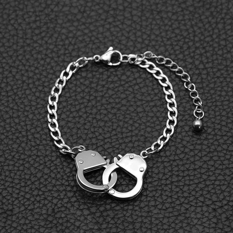 Bracelet Menotté Femme En Acier Inoxydable - Bijoux De Lune