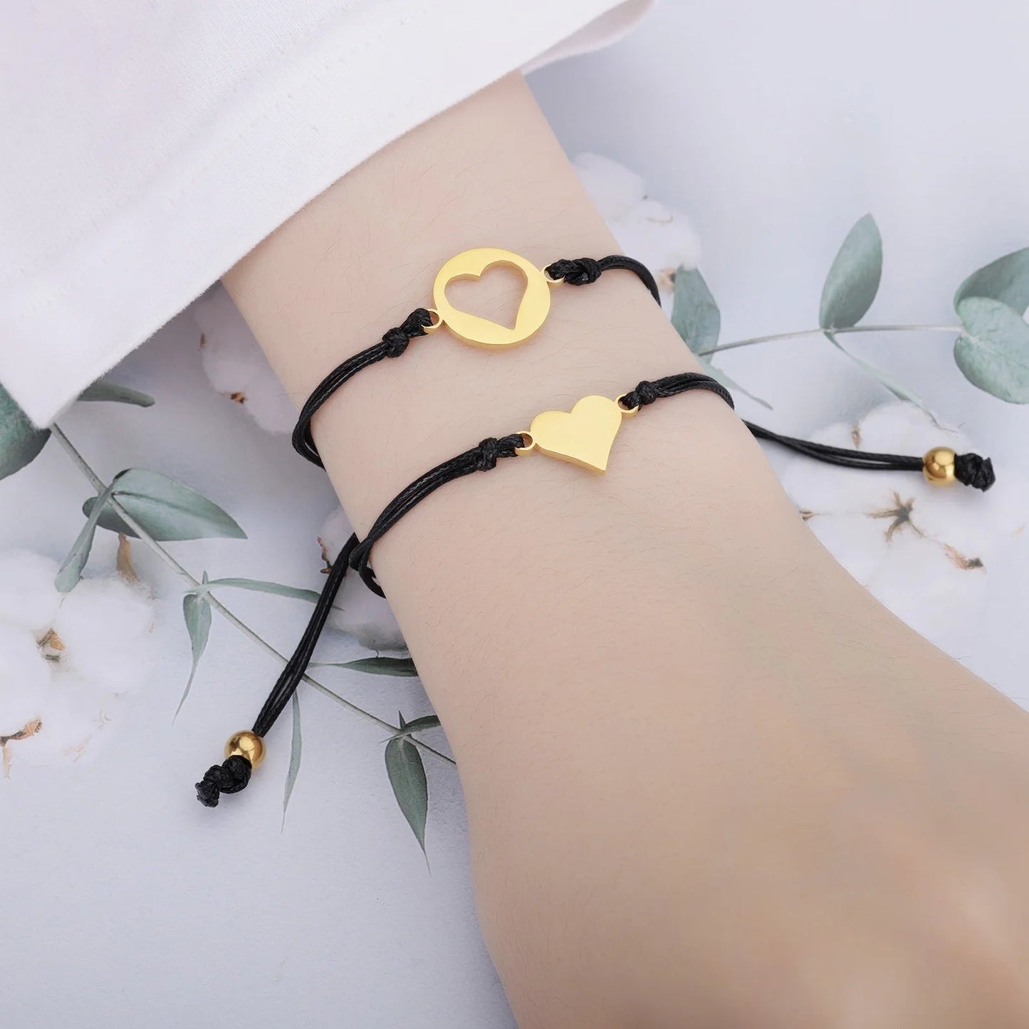 Bracelet Mere Fille Tendance En Forme De Coeur - Bijoux De Lune
