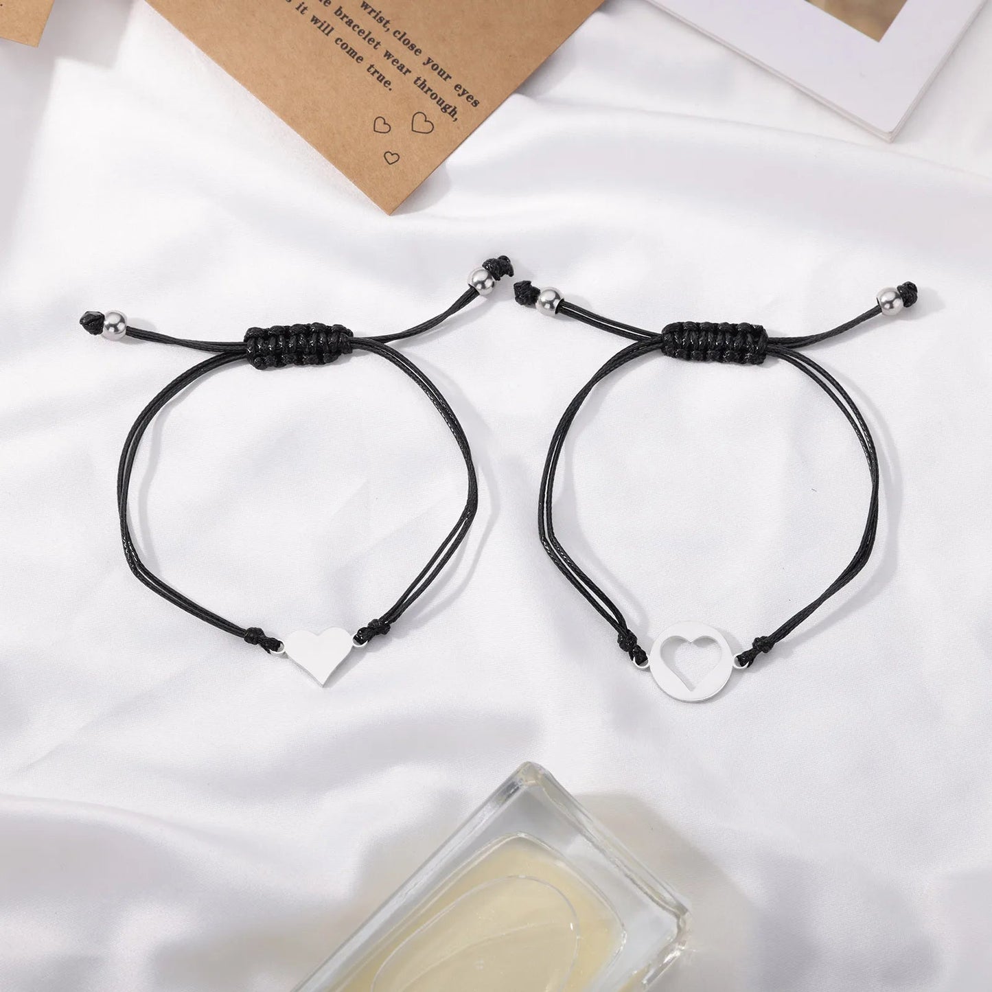 Bracelet Mere Fille Tendance En Forme De Coeur - Bijoux De Lune