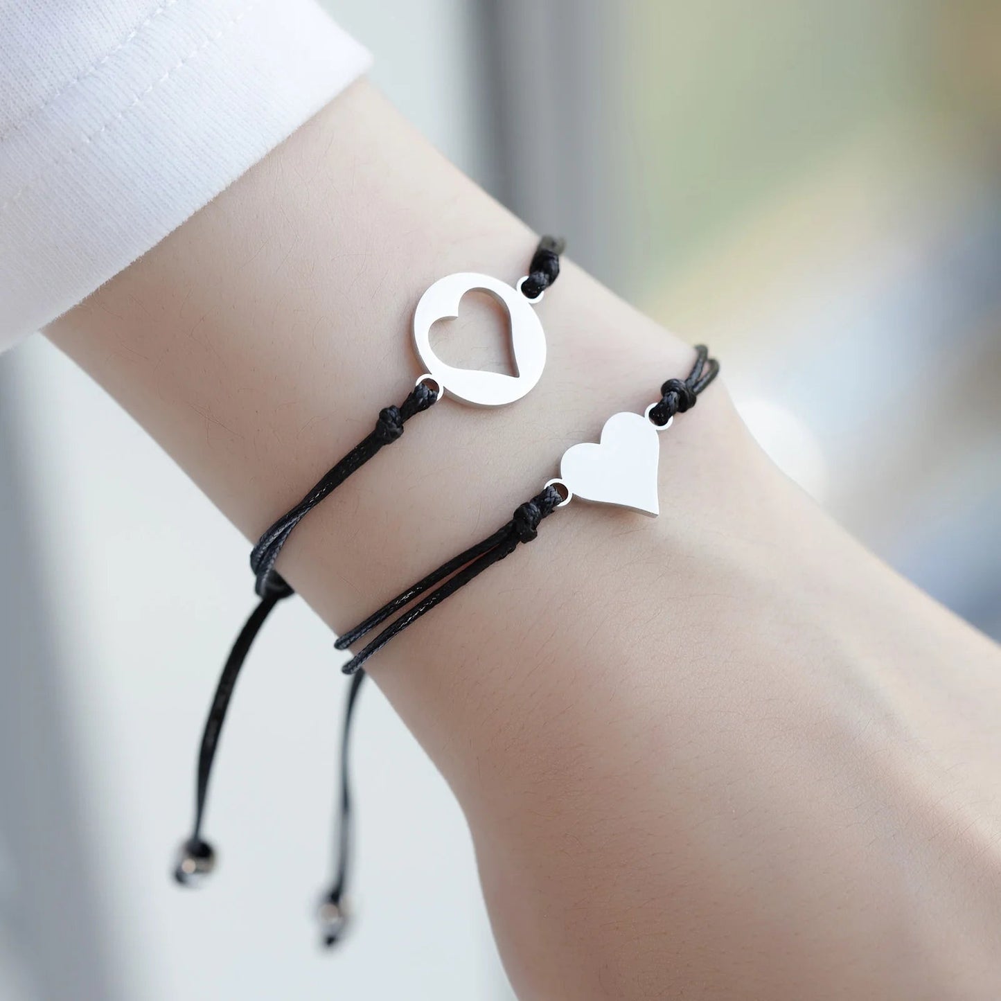 Bracelet Mere Fille Tendance En Forme De Coeur - Bijoux De Lune