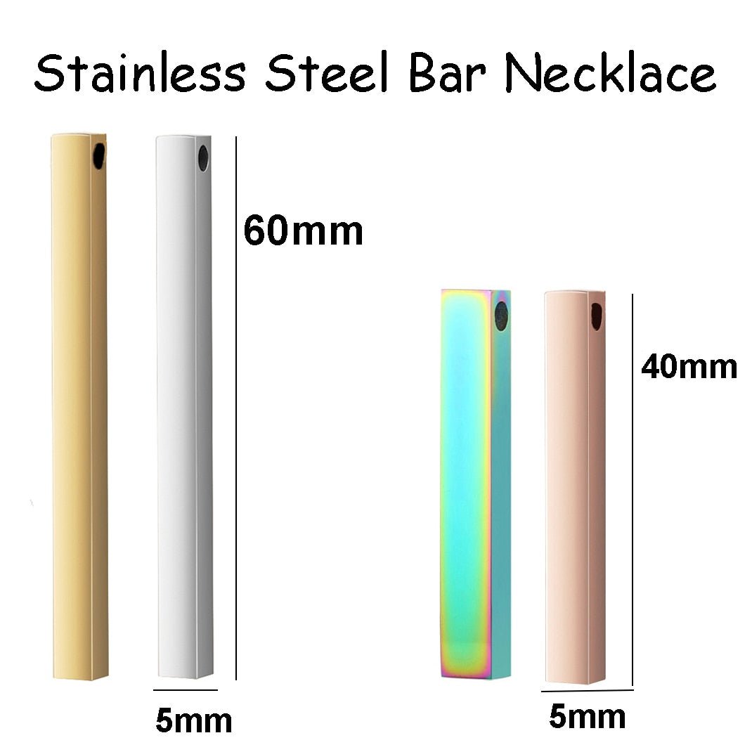 Bracelet Personnalisé Femme Style Mantra Collier De Barre Personnalisé Texte Gravé - Bijoux De Lune