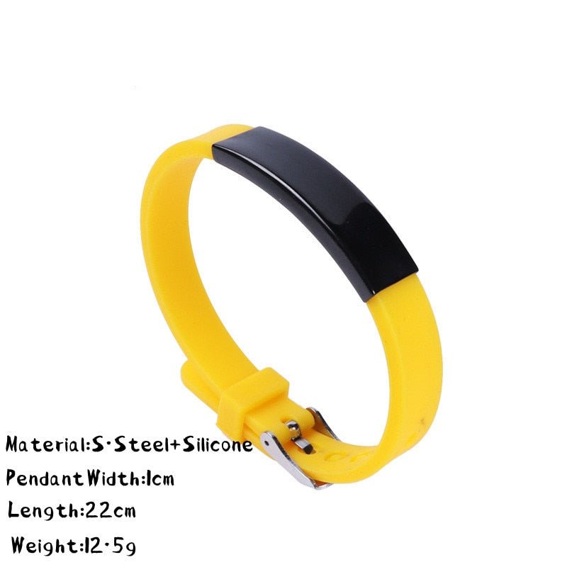 Bracelet Personnalisé Homme Cuir, Acier Et Silicone - Bijoux De Lune