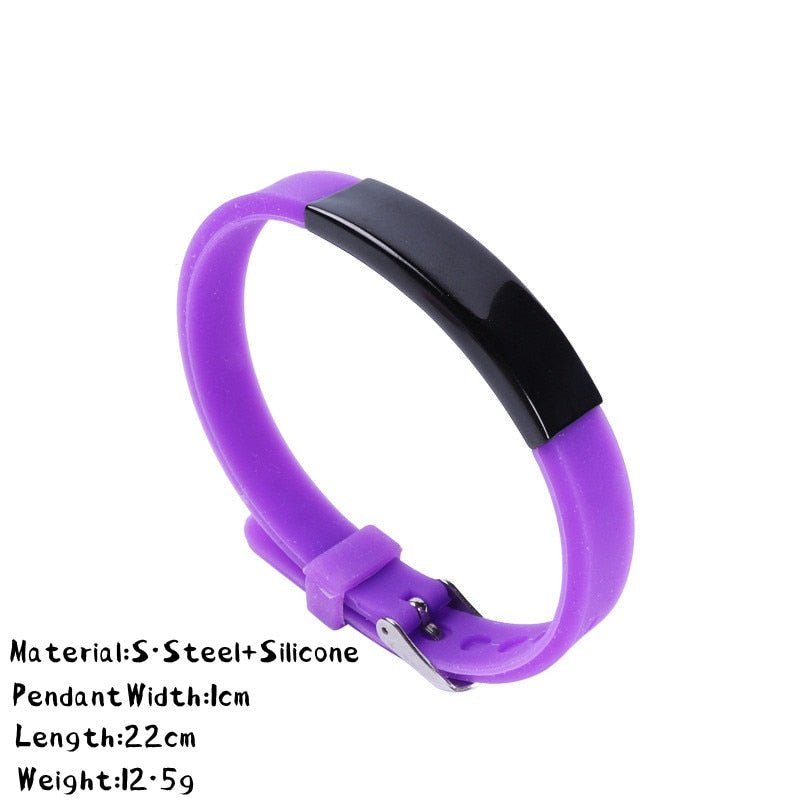 Bracelet Personnalisé Homme Cuir, Acier Et Silicone - Bijoux De Lune