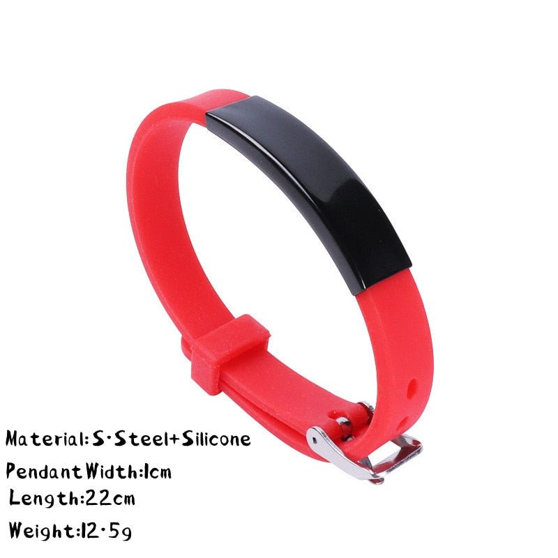Bracelet Personnalisé Homme Cuir, Acier Et Silicone - Bijoux De Lune