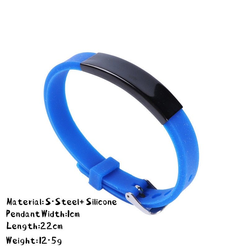 Bracelet Personnalisé Homme Cuir, Acier Et Silicone - Bijoux De Lune