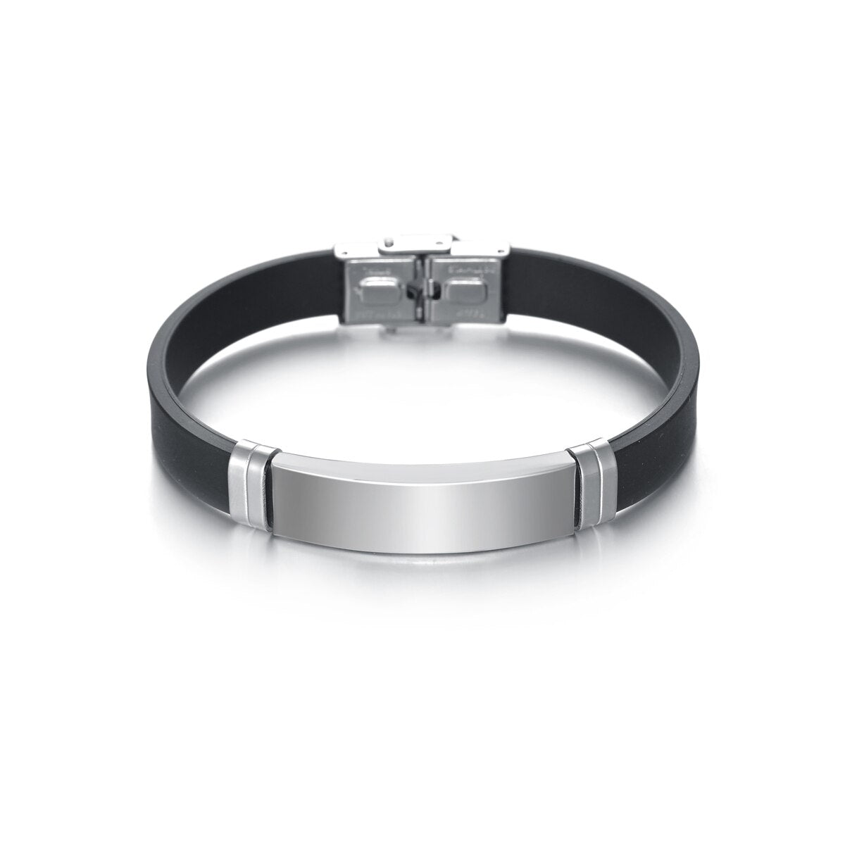 Bracelet Personnalisé Homme Silicone Brodé - Bijoux De Lune