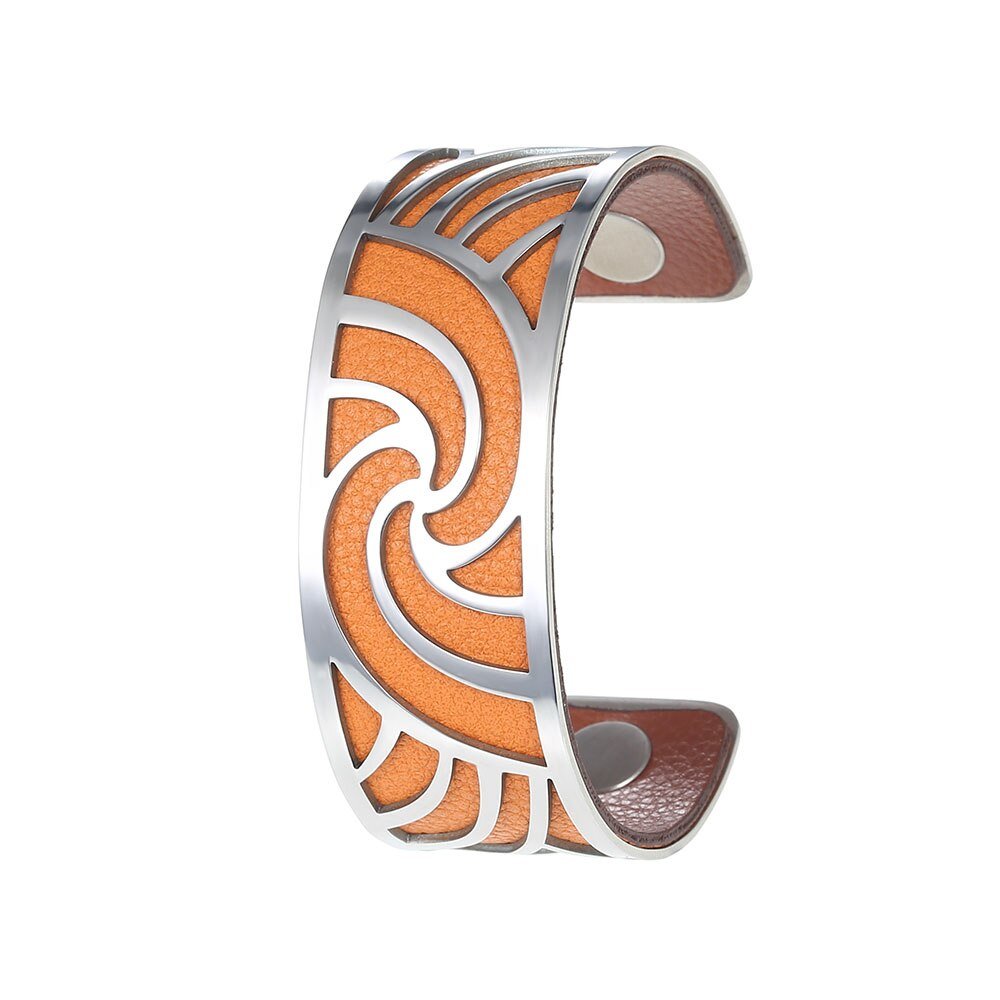 Bracelets Manchettes Femme à Motif Géométrique Abstrait Multicolore Personnalisable - Bijoux De Lune