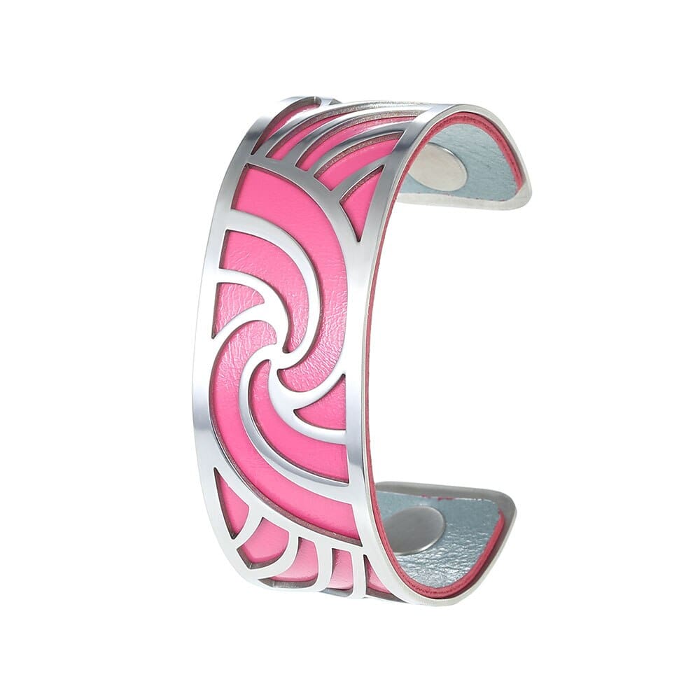 Bracelets Manchettes Femme à Motif Géométrique Abstrait Multicolore Personnalisable - Bijoux De Lune