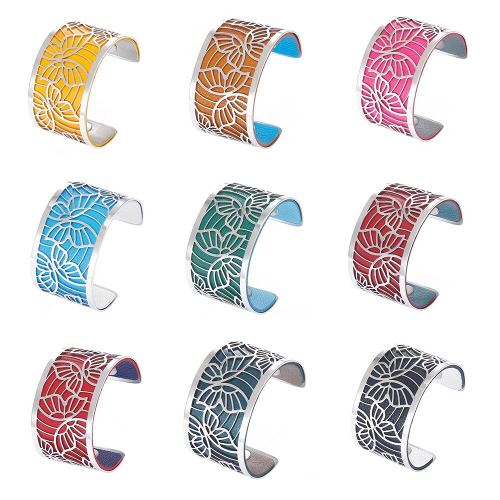Bracelets Manchettes Femme Motif Papillon Personnalisable Couleur - Bijoux De Lune
