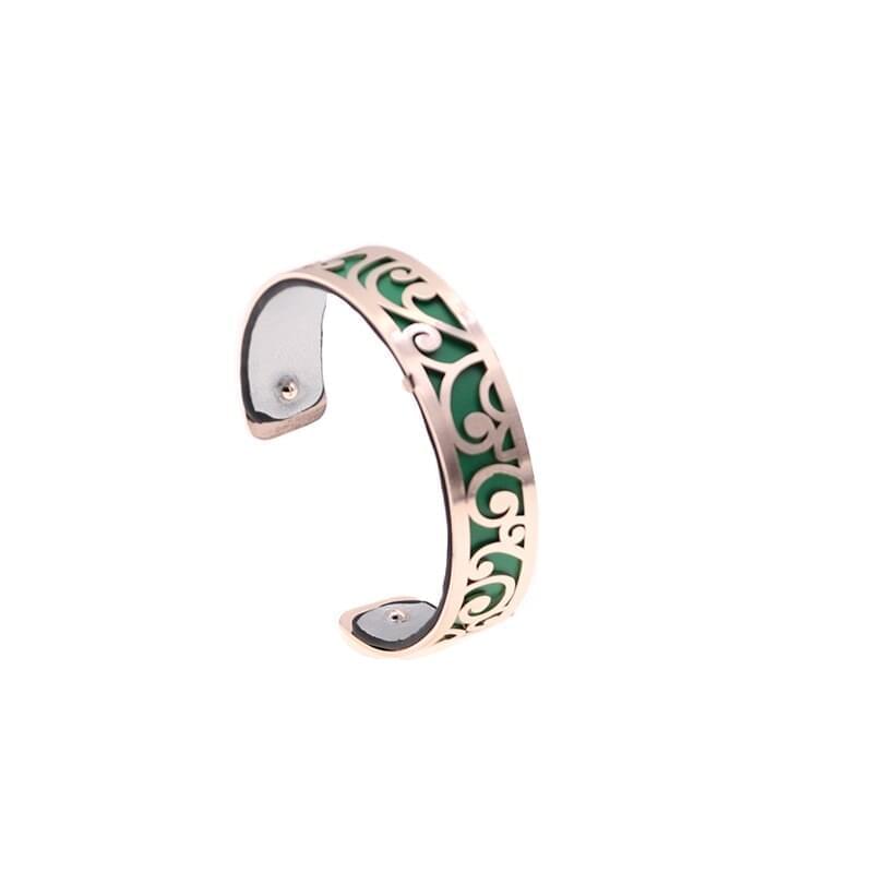 Bracelets Manchettes Femme Style à Motif Floral Multicolore Personnalisable 14mm - Bijoux De Lune