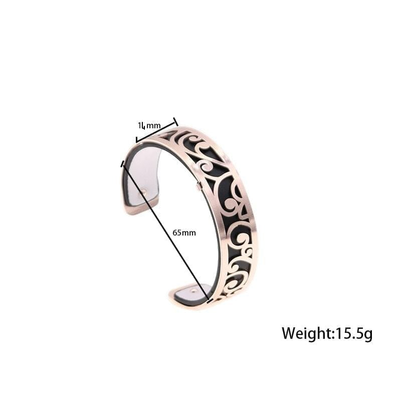 Bracelets Manchettes Femme Style à Motif Floral Multicolore Personnalisable 14mm - Bijoux De Lune