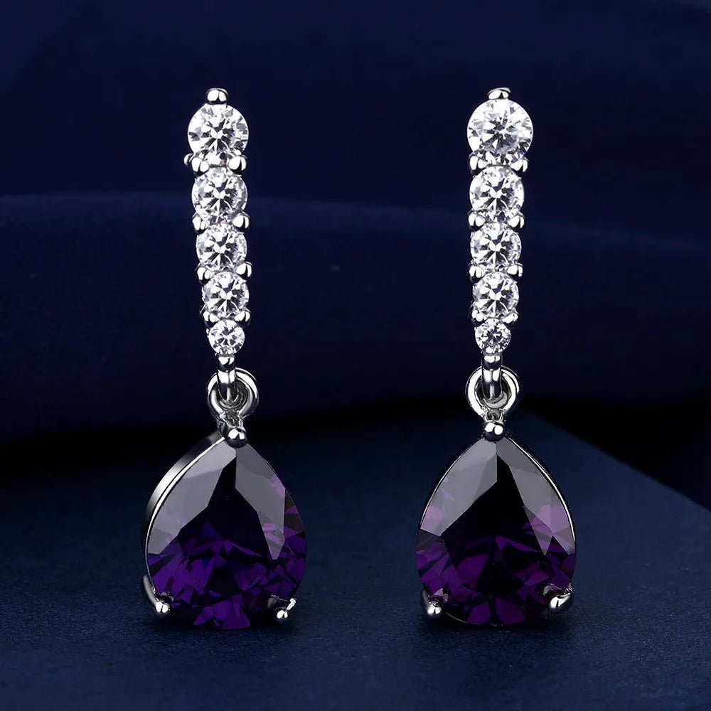 Creole Argent Boucles D'oreilles En Avec Petits Cristaux de Zircon Avec Motifs De Fleurs - Bijoux De Lune