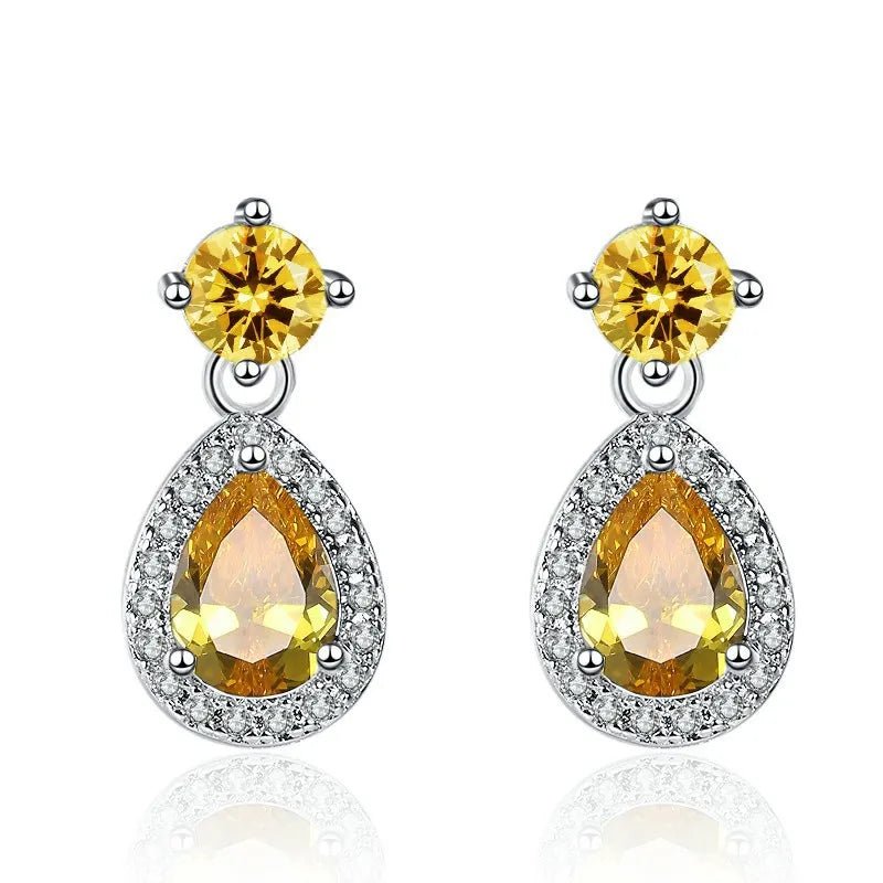 Creole Argent Boucles D'oreilles En Avec Petits Cristaux de Zircon Avec Motifs De Fleurs - Bijoux De Lune