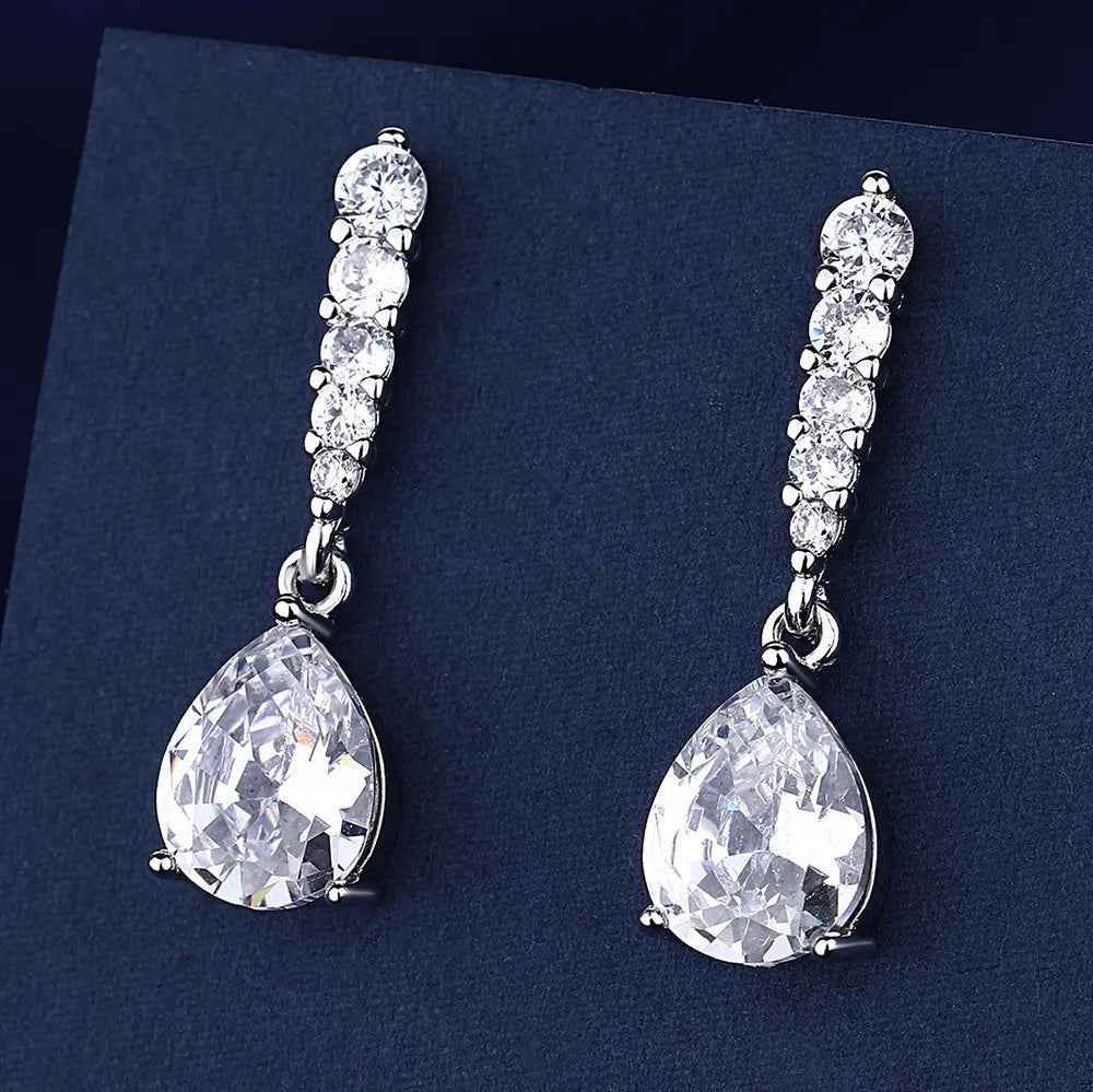 Creole Argent Boucles D'oreilles En Avec Petits Cristaux de Zircon Avec Motifs De Fleurs - Bijoux De Lune