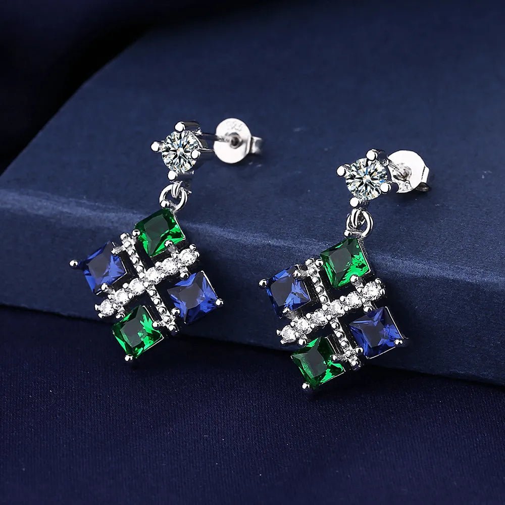 Creole Argent Boucles D'oreilles En Avec Petits Cristaux de Zircon Avec Motifs De Fleurs - Bijoux De Lune