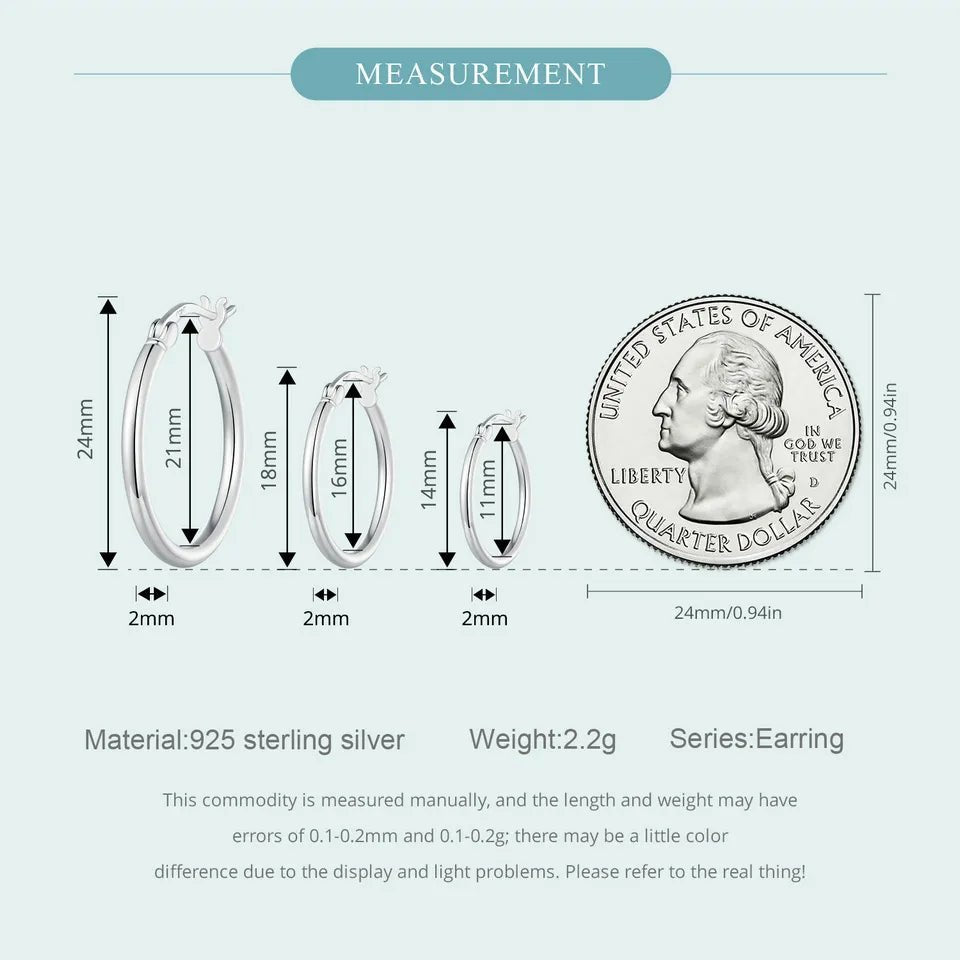 Creole Argent Boucles D'oreilles En Sterling 925 Plaqué Or - Bijoux De Lune