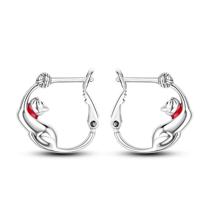 Créole Argent Zircon Boucles D'oreilles En Sterling 925 - Bijoux De Lune