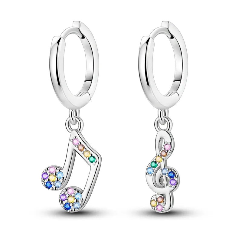 Créole Argent Zircon Boucles D'oreilles En Sterling 925 - Bijoux De Lune