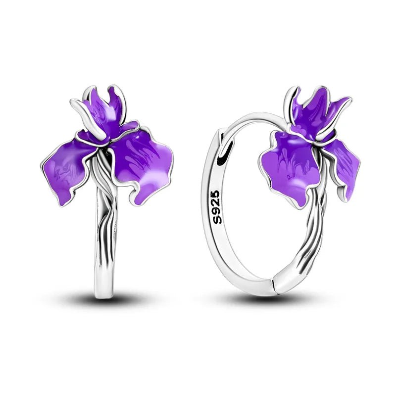 Créole Argent Zircon Boucles D'oreilles En Sterling 925 - Bijoux De Lune