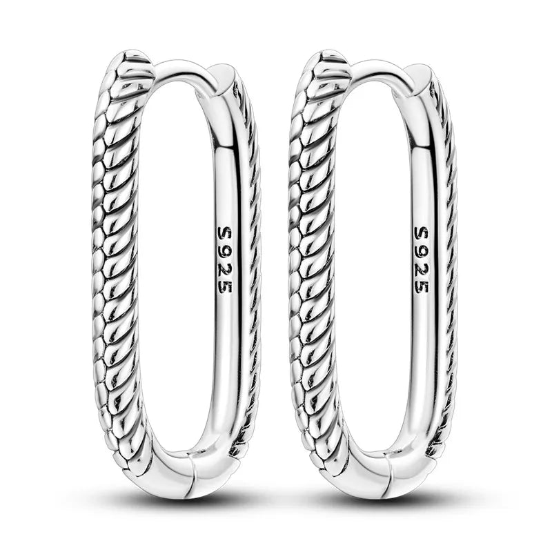 Créole Argent Zircon Boucles D'oreilles En Sterling 925 - Bijoux De Lune