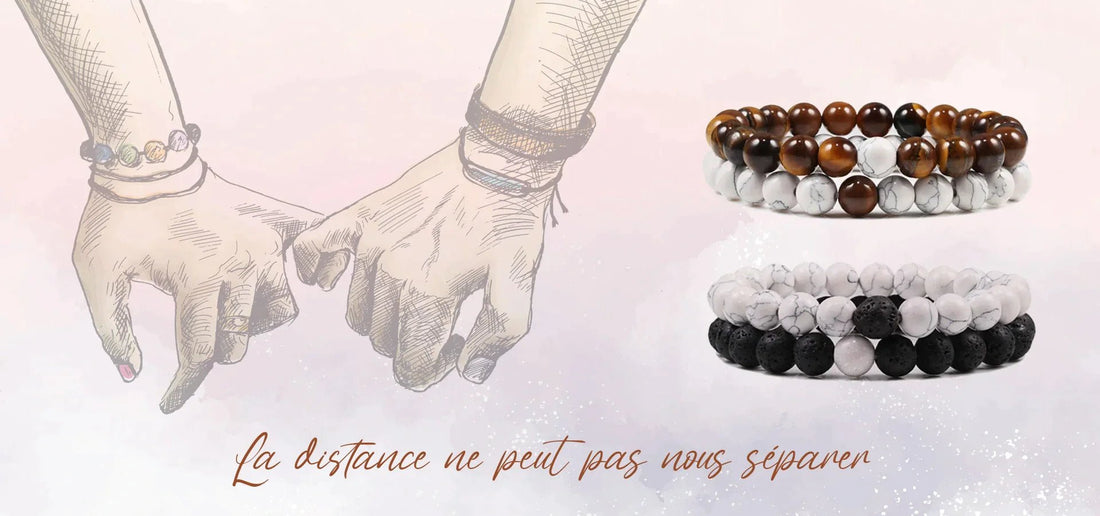 Bracelet Couple Distance: A Symbol of Love and Connection - Bijoux De Lune