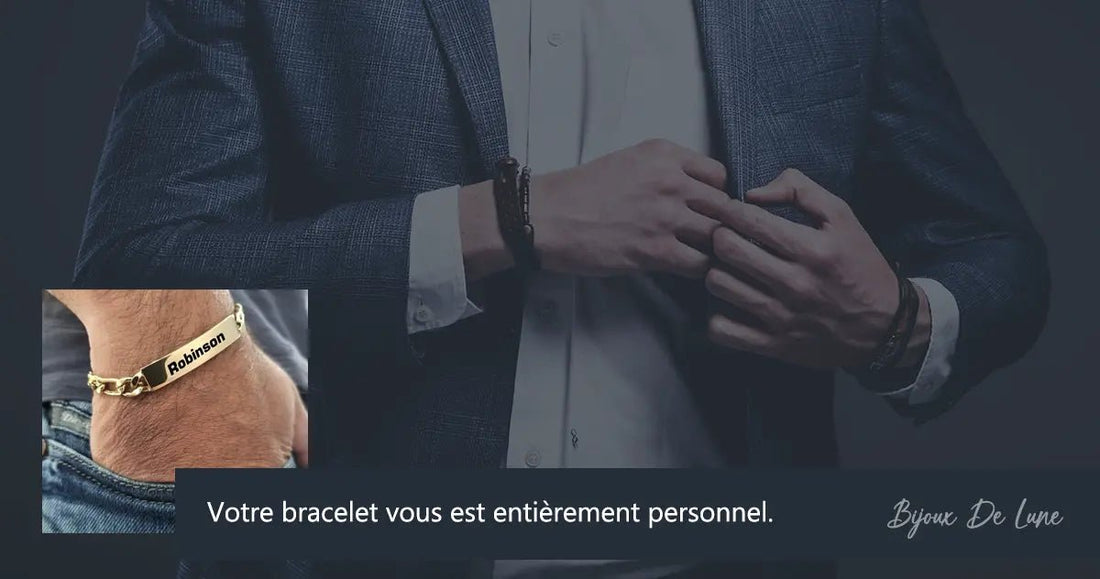 La Mode Est Exclusive Pour Vous Avec Des Bracelets Pour Hommes Personnalisables - Bijoux De Lune