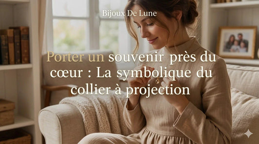 Porter un souvenir près du cœur : La symbolique du collier à projection