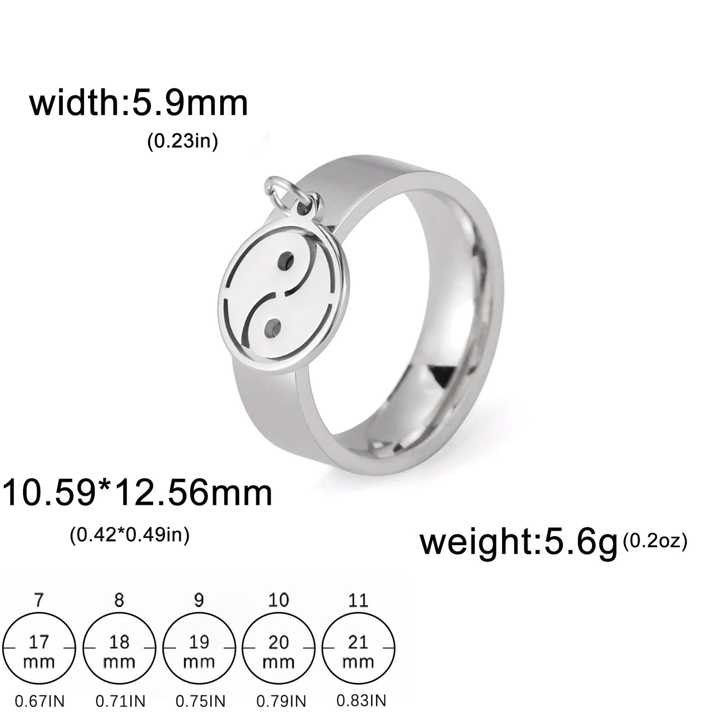 Bague Avec Pendentif Femme Acier Avec pendentif Fleur, Feuille Et Patte D'araignée - Bijoux De Lune