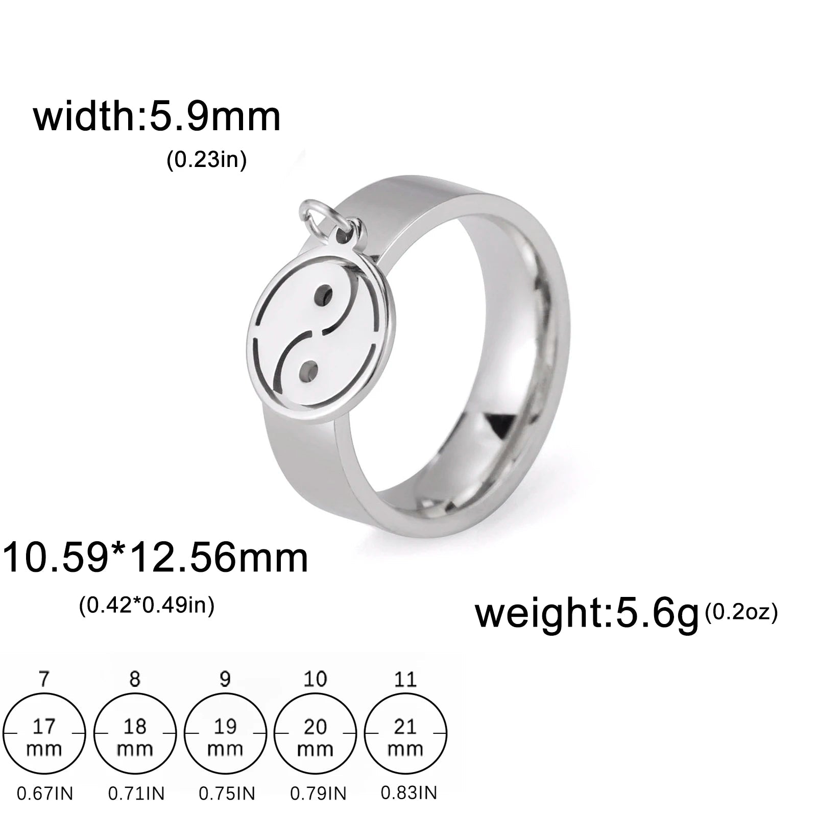 Bague Avec Pendentif Femme Acier Avec pendentif Fleur, Feuille Et Patte D'araignée - Bijoux De Lune