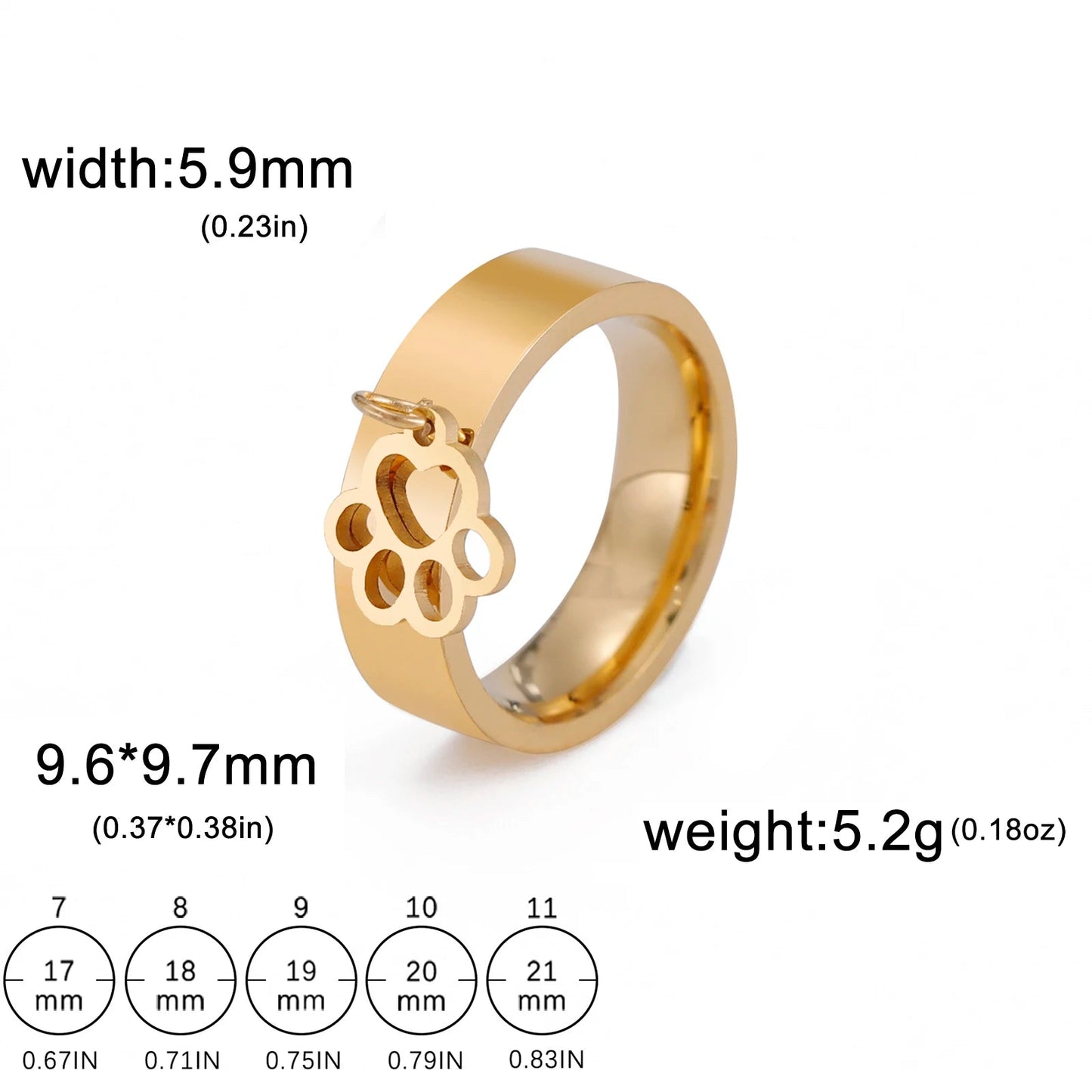 Bague Avec Pendentif Femme Acier Avec pendentif Fleur, Feuille Et Patte D'araignée - Bijoux De Lune