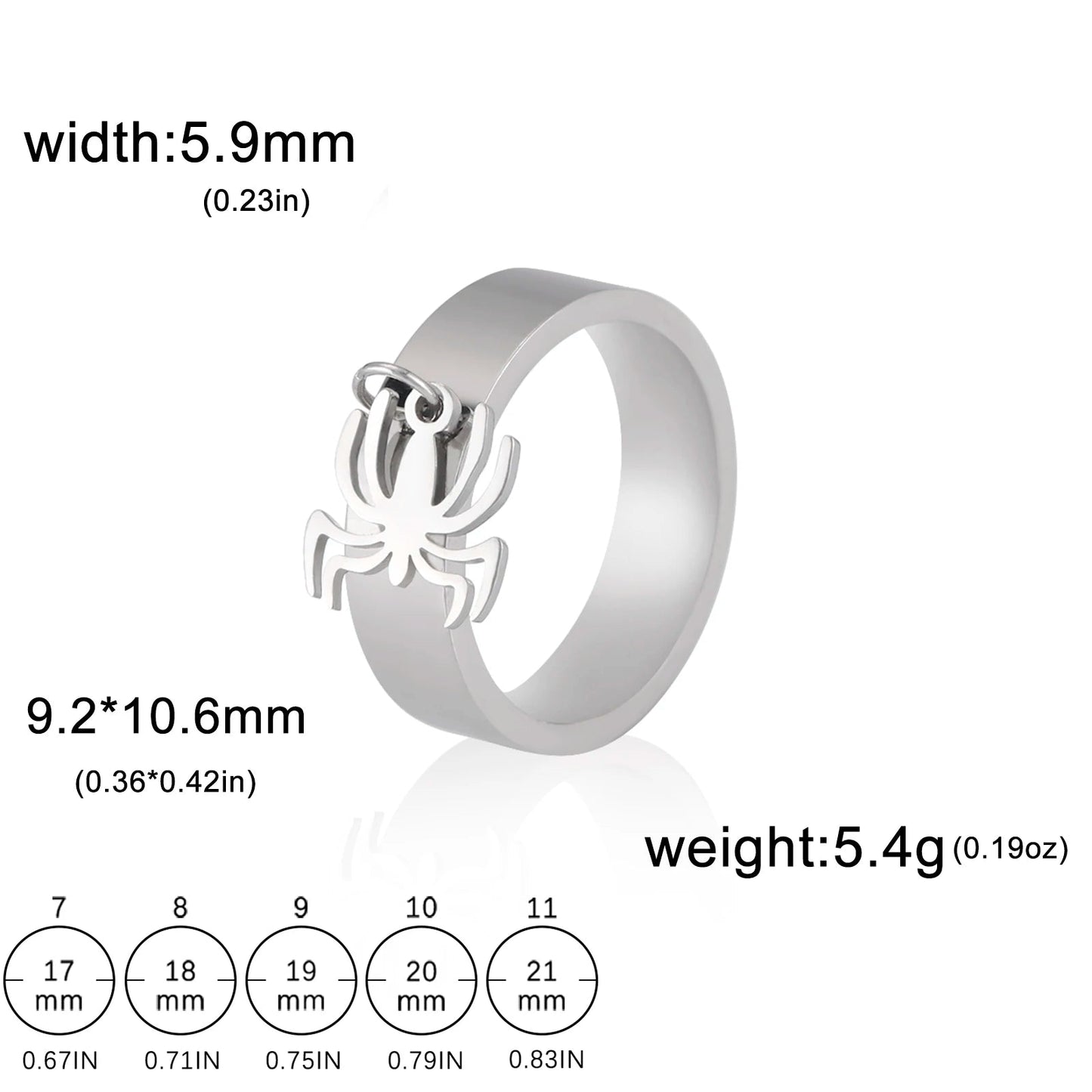 bague femme, bague acier inoxydable, bague avec pendentif, bijou femme moderne, bague fleur, bague feuille, bague patte d’araignée, bijou original femme, bague tendance, accessoire mode élégant