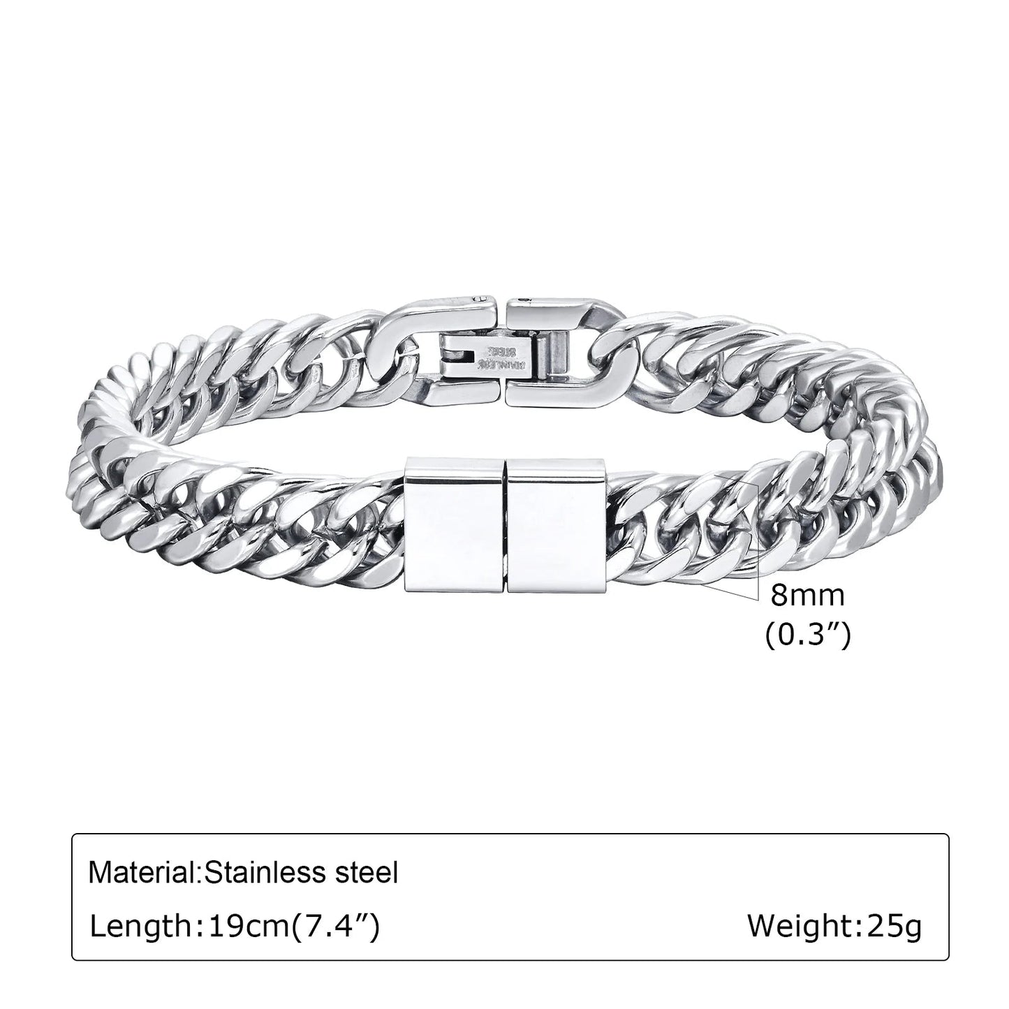 Bracelet En Acier Inoxydable Personnalisable Avec 2 à 6 Noms Gravés - Bijoux De Lune