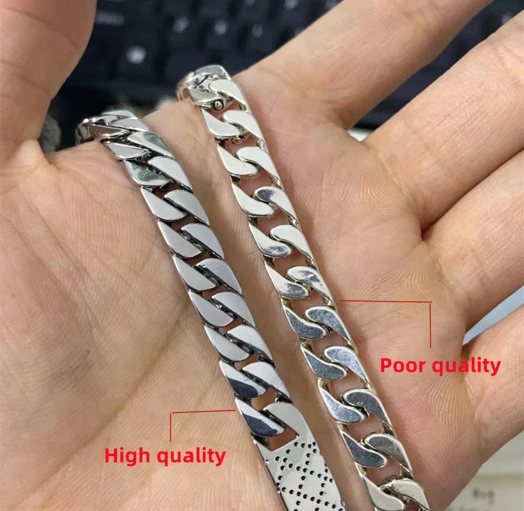 Bracelet Homme Argent Luxe Rétro Fin Et Léger - Bijoux De Lune