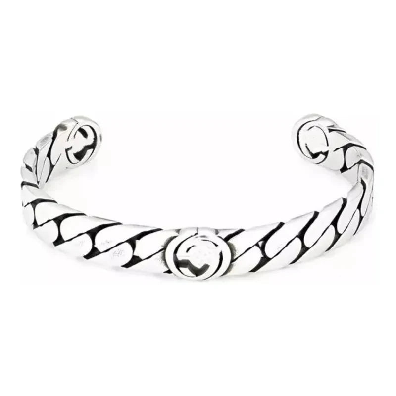 Bracelet Homme Argent Luxe Rétro Fin Et Léger - Bijoux De Lune