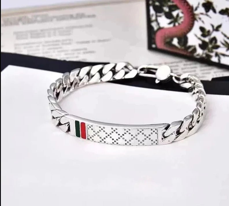 Bracelet Homme Argent Luxe Rétro Fin Et Léger - Bijoux De Lune