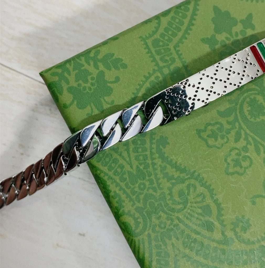 Bracelet Homme Argent Luxe Rétro Fin Et Léger - Bijoux De Lune