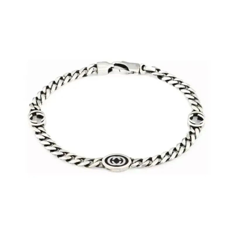 Bracelet Homme Argent Luxe Rétro Fin Et Léger - Bijoux De Lune