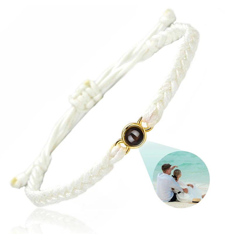 Bracelet Photo Projection Personnalisé Pour Femme Homme Et Couple - Bijoux De Lune