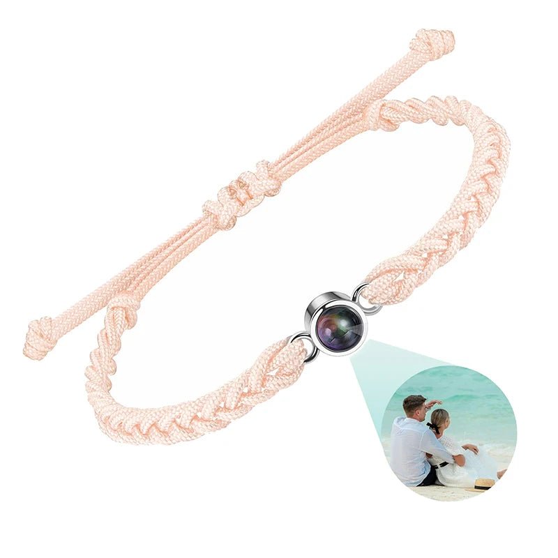 Bracelet Photo Projection Personnalisé Pour Femme Homme Et Couple - Bijoux De Lune