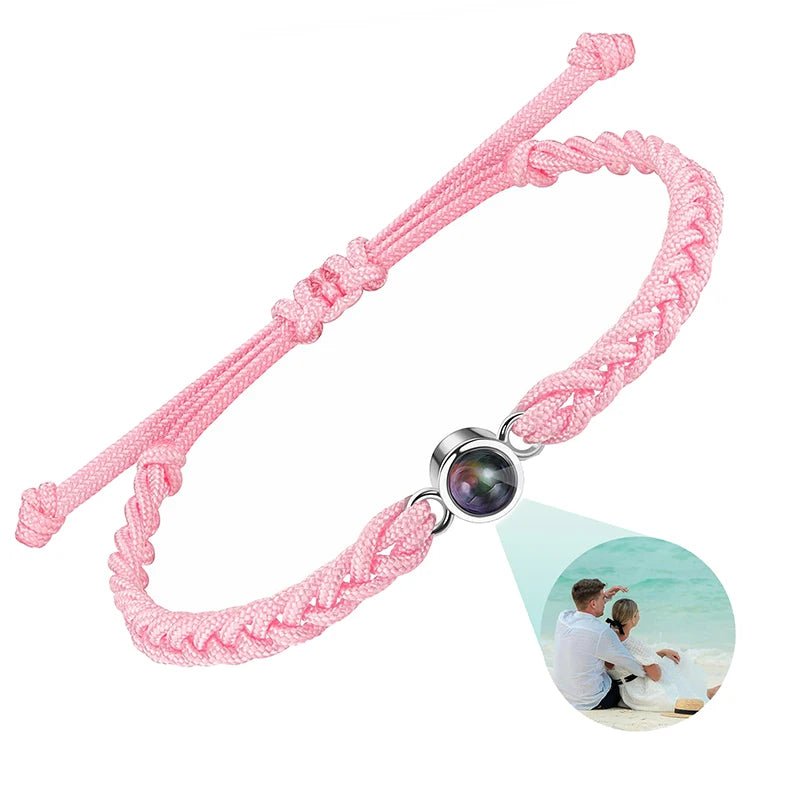 Bracelet Photo Projection Personnalisé Pour Femme Homme Et Couple - Bijoux De Lune