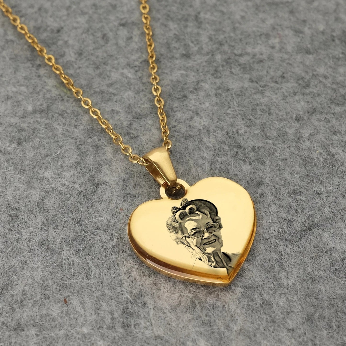 Collier Photo Personnalisé Coeur Medaillon - Bijoux De Lune