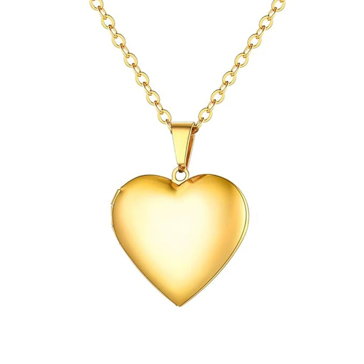 Médaillon coeur en acier inoxydable - Bijoux De Lune