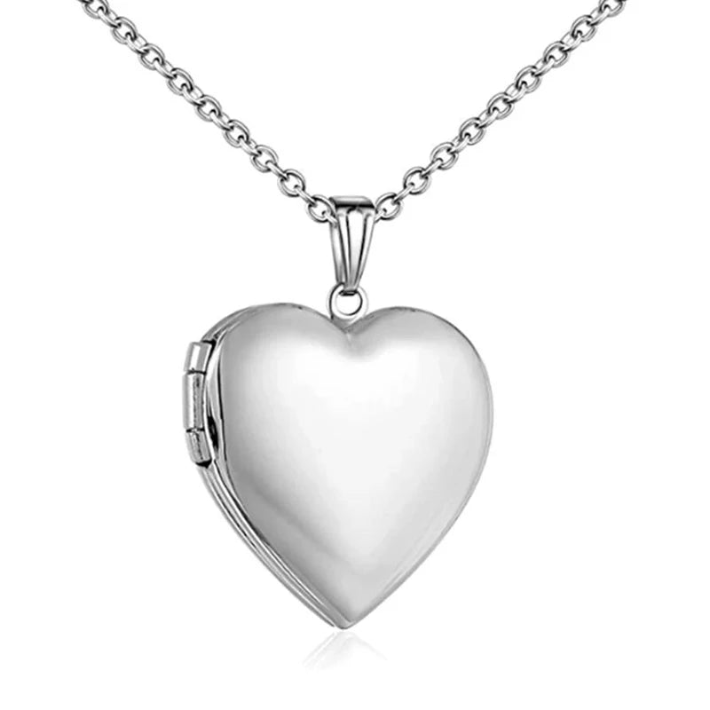 Médaillon coeur en acier inoxydable - Bijoux De Lune