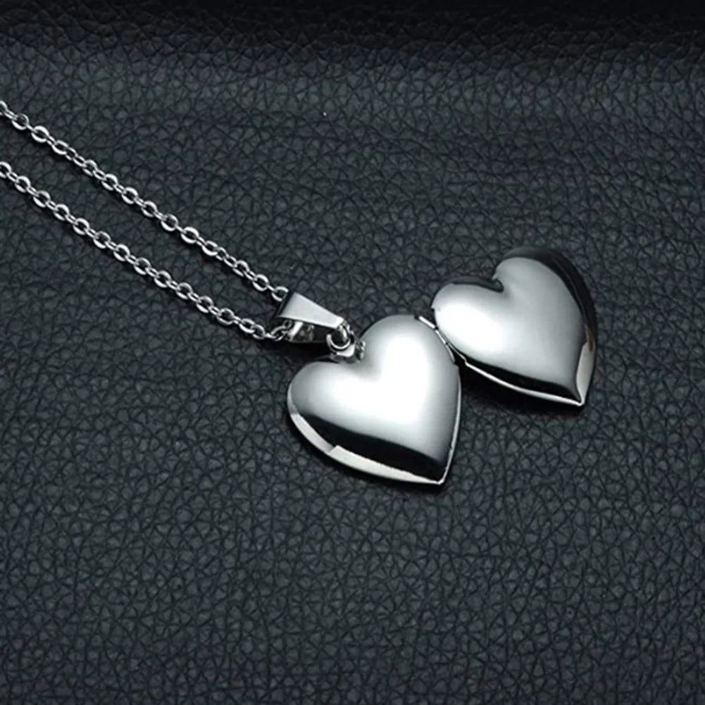 Médaillon coeur en acier inoxydable - Bijoux De Lune