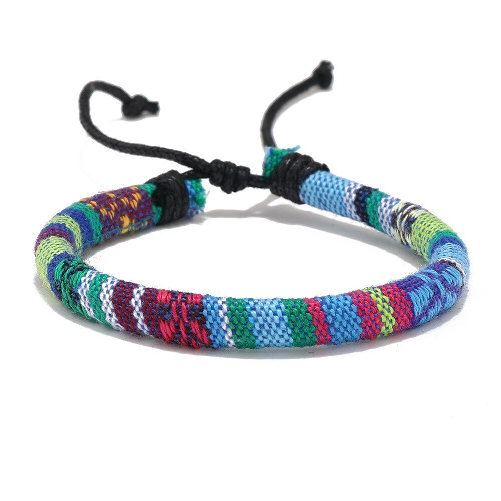 Bracelet De Bohem Pour Femme Et Homme, Tissé à La Main Multicolore Et Réglable Bracelet D'amitié - Bijoux De Lune