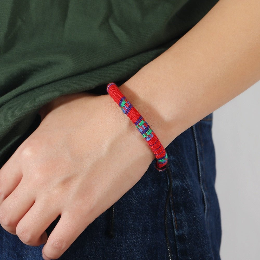 Bracelet De Bohem Pour Femme Et Homme, Tissé à La Main Multicolore Et Réglable Bracelet D'amitié - Bijoux De Lune