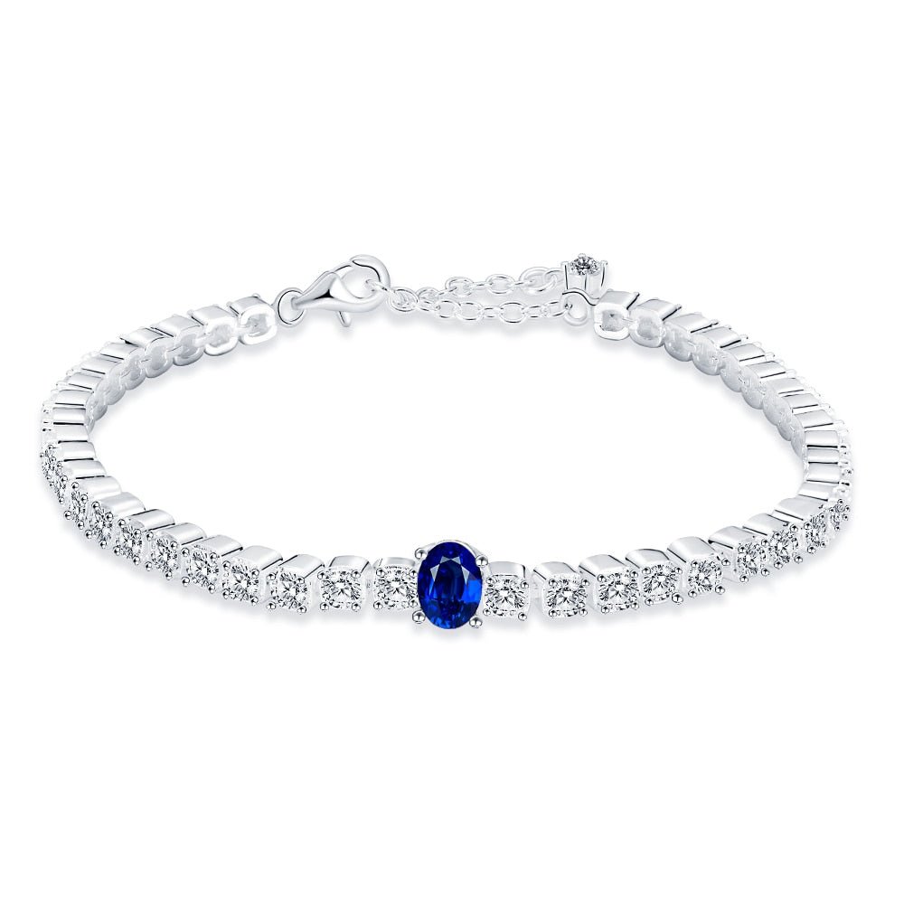 Bracelet Femme Luxe En Argent Sterling 925 Avec Zircon En Cristal Romain - Bijoux De Lune