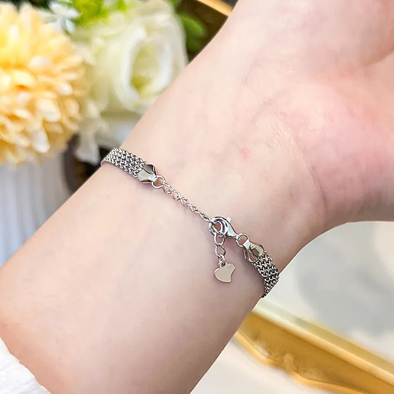 Bracelet Femme Luxe Moissanite Diamant 925 Sterling Argent - Bijoux De Lune