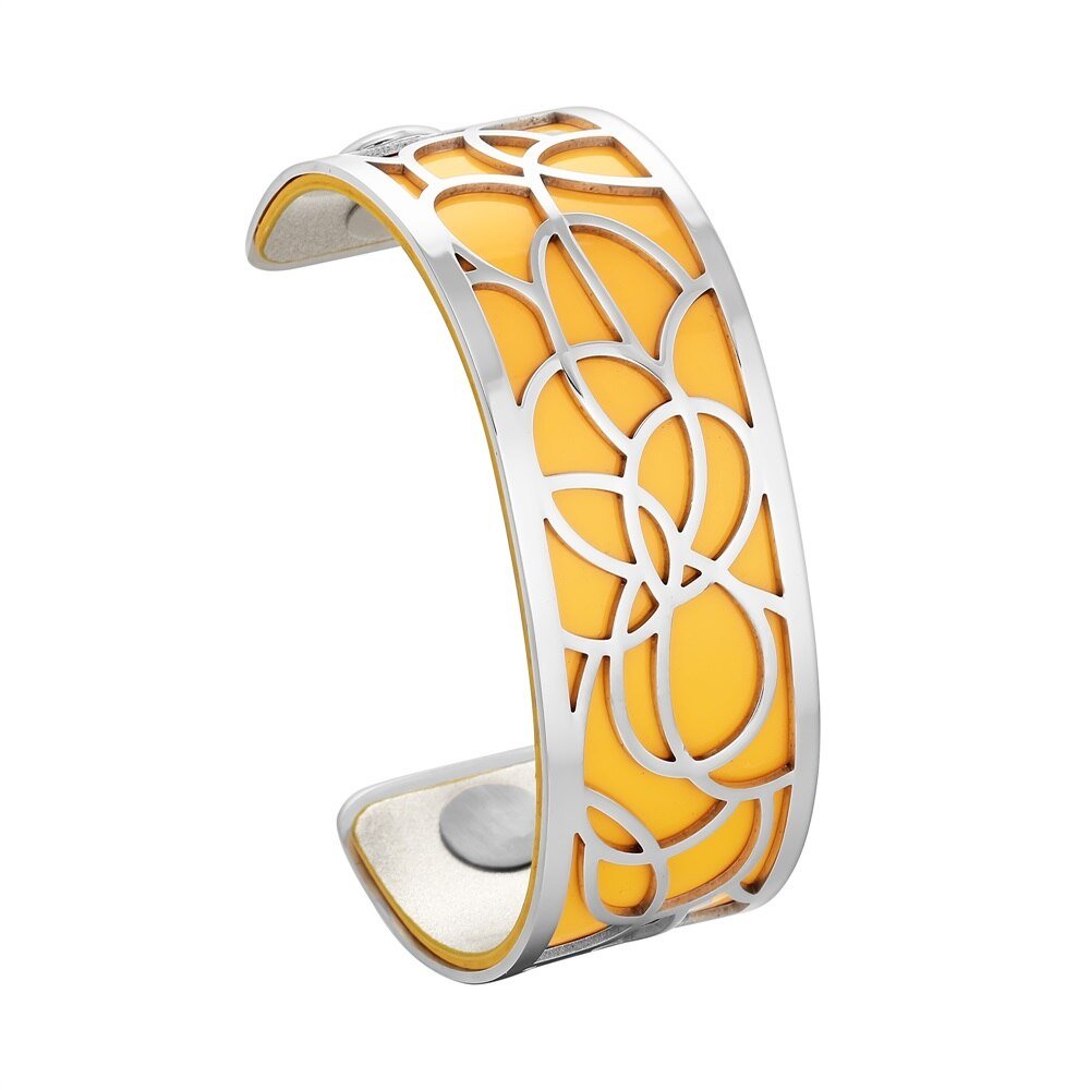 Bracelet Manchettes Femme à Motif Floral Multicolore Personnalisable 25mm - Bijoux De Lune