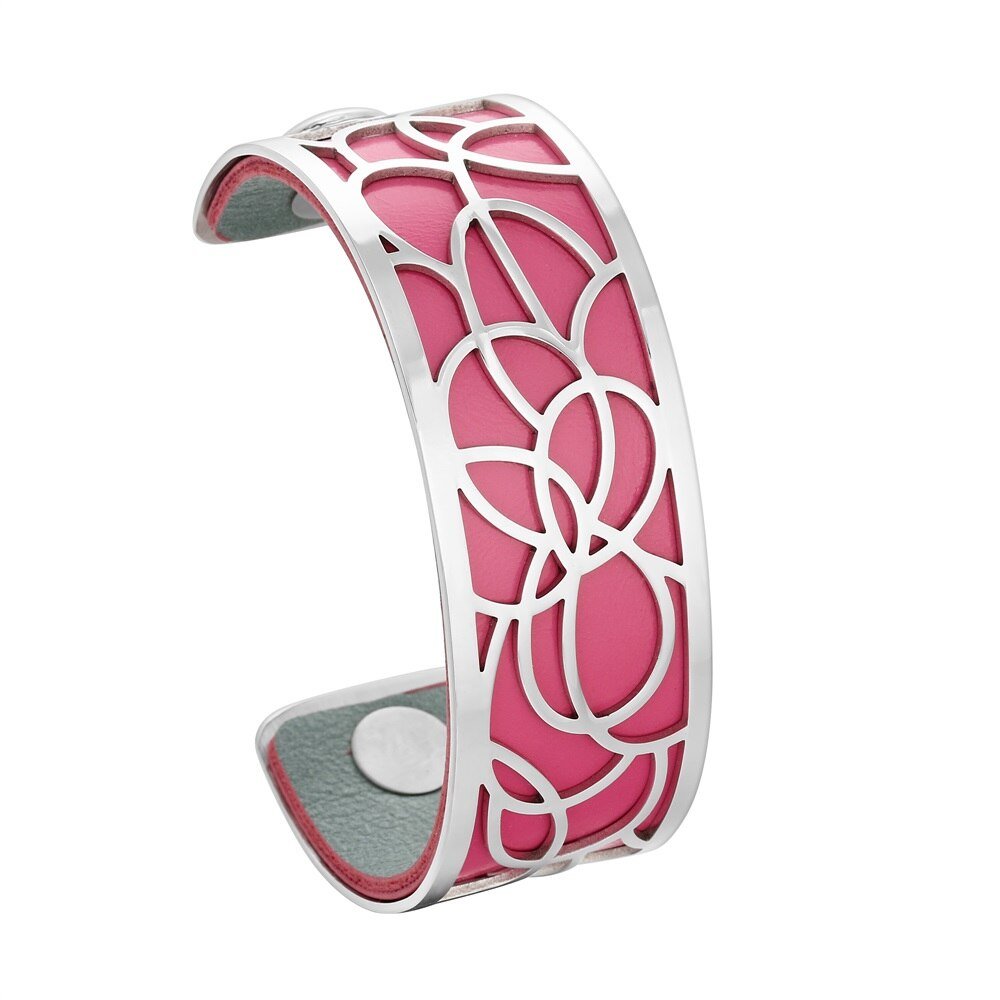Bracelet Manchettes Femme à Motif Floral Multicolore Personnalisable 25mm - Bijoux De Lune